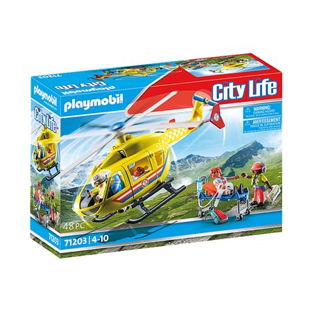 helicóptero de resgate playmobil