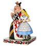 Figura enesco disney alice no país das maravilhas alice e rainha de copas