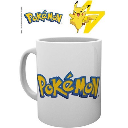 Caneca 320ml abysse pokemon logo & pikachu