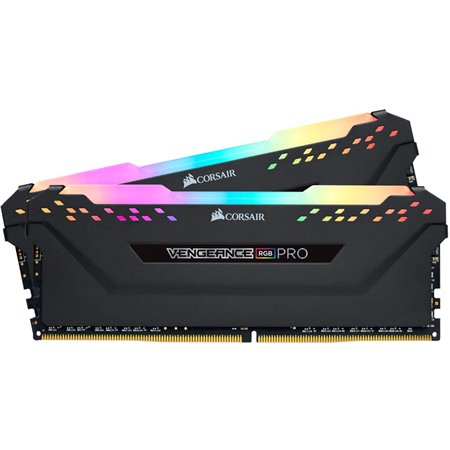 Memória ram ddr4 16gb kit 2x8 corsair vengeance rgb pro - pc4 - 28800 - 3600mhz - c18 preto