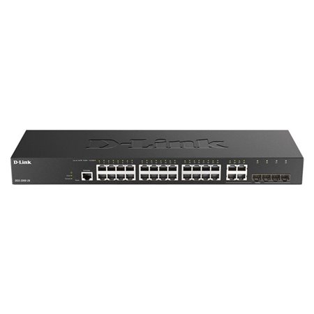 Switch d - link 28 portas gerenciáveis 24 gigabit ethernet 10 - 100 - 1000 4 sfp