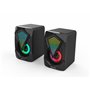 Alto-falantes para jogos a gás Denver - 500 - 2 x 3w rms - usb - rgb