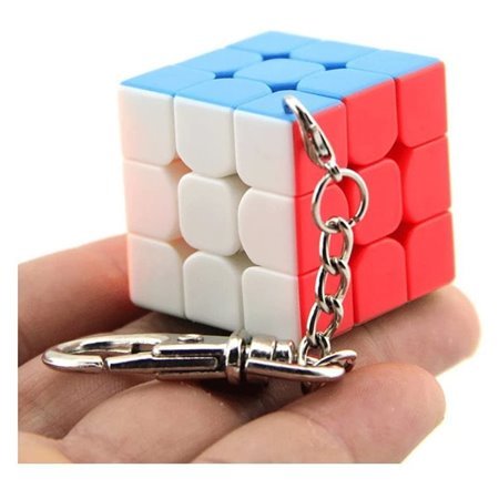 Chaveiro Cubo de Rubik Moyu Meilong 3x3 Sem Adesivo