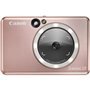 Impressora de câmera instantânea canon zoemini s2 ouro rosa - 8mp - bluetooth - capacidade 10 folhas