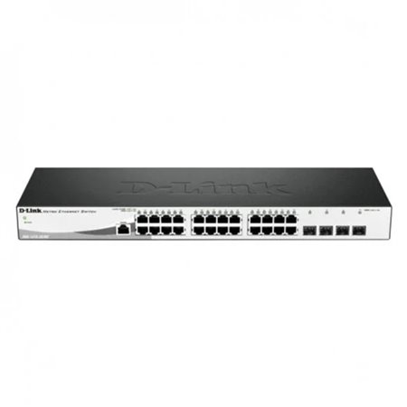 Switch d - link 28 portas gerenciáveis 24 portas ethernet gigabit 10 - 100 - 1000 4 portas sfp