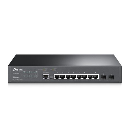 Switch 11 portas tp - link tl - sg3210 8 portas 10 - 100 - 1000 2 portas sfp 1 porta console