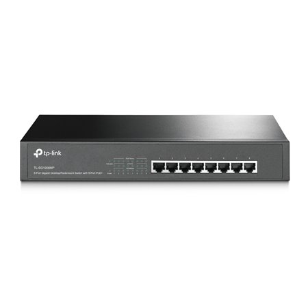 Switch 8 portas tp - link tl - sg1008mp 10 - 100 - 1000 poe+