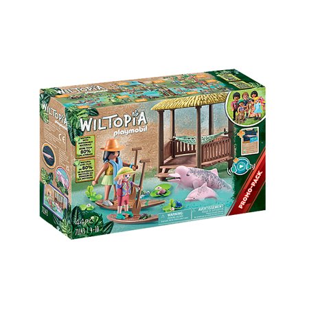 Playmobil wiltopia - passeio de remo com golfinhos de rio