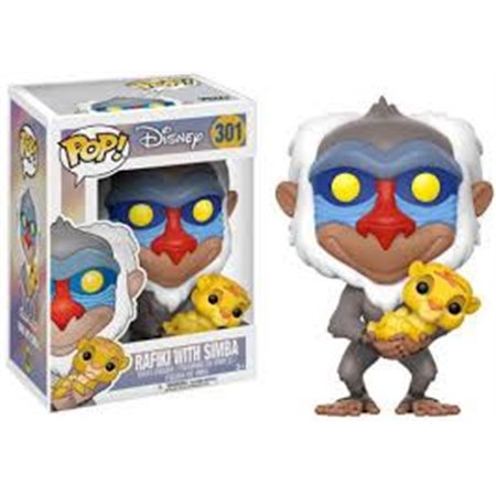 Funko Pop O Rei Leão Rafiki Com Simba