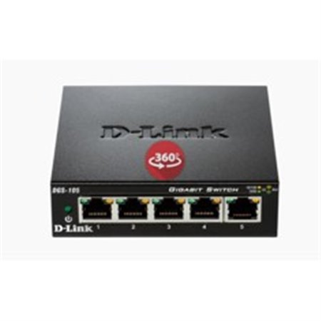 Switch d - link 5 pontos 10 - 100 - 1000 gigabytes de metal