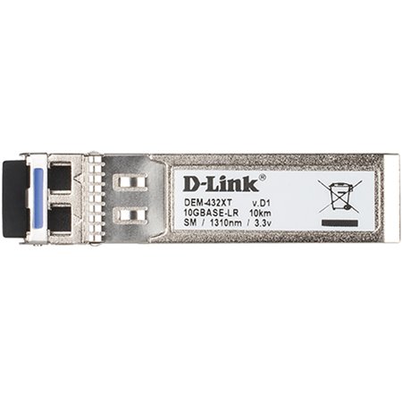 Adaptador sfp+ d - link dem - 432xt 10gbase - lr 10km fibra óptica