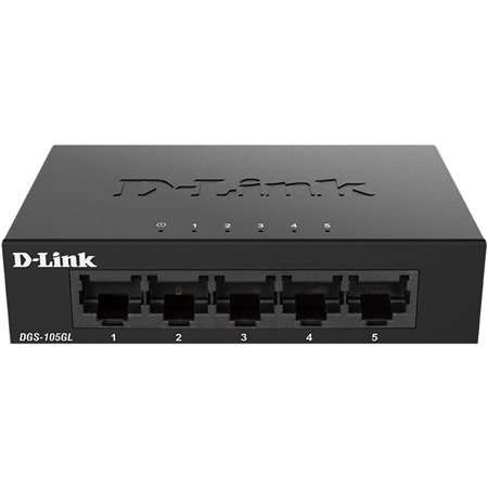 Switch d - link 5 portas gigabite plug & play metal