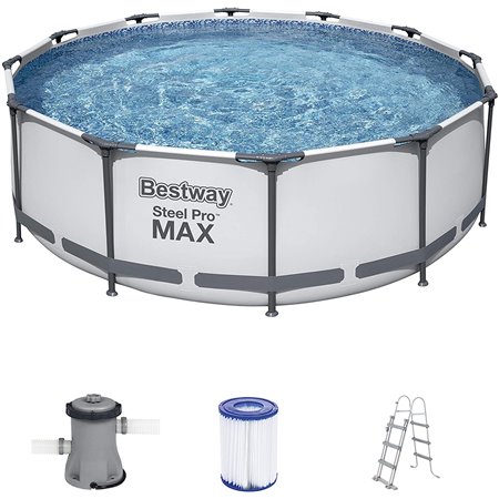 Bestway 56418 - estrutura de aço cinza pro max em aço