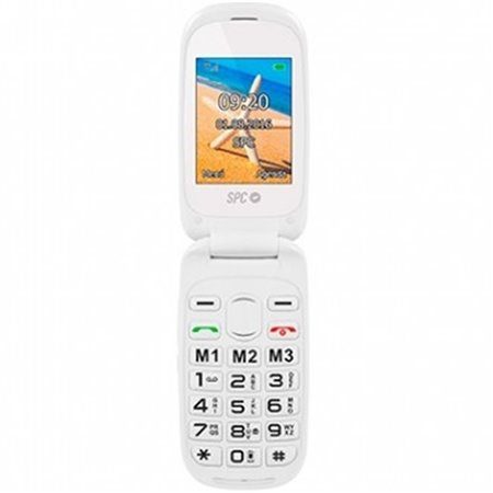 Telemóvel spc harmonia tipo capa branca - dual sim - 24 - microsd - rádio fm - bluetooth