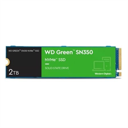 Disco rígido interno sólido hdd ssd wd western digital green sn350 wds200t3g0c 2 tb m.2 pci express 3.0 nvme