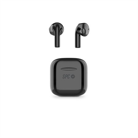 Fones de ouvido micro spc zyon pro black bluetooth 5.0 - estojo de carregamento - ipx4