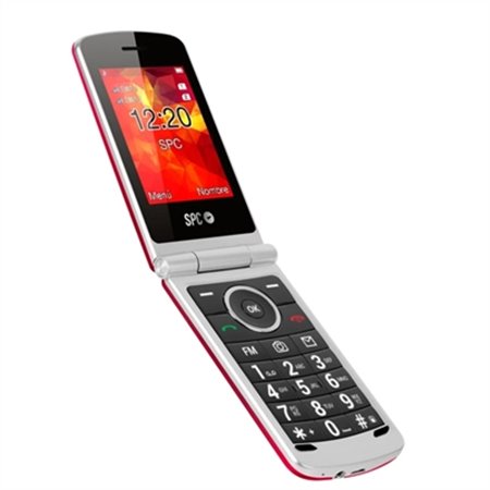 Telemóvel spc tipo capa vermelha opala - 2,8 polegadas - rádio - bluetooth - dual sim