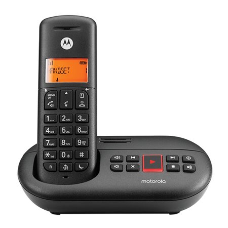 Motorola dect e211 telefone sem fio sem fio com secretária eletrônica