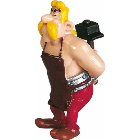 Figura plastoy asterix & obelix ferreiro esautomatix pvc