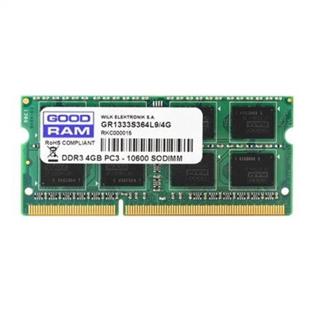 Memória ram ddr3 goodram 4gb - 1600mhz - pc4 - 12800 - sodimm - cl11 - 1.35v
