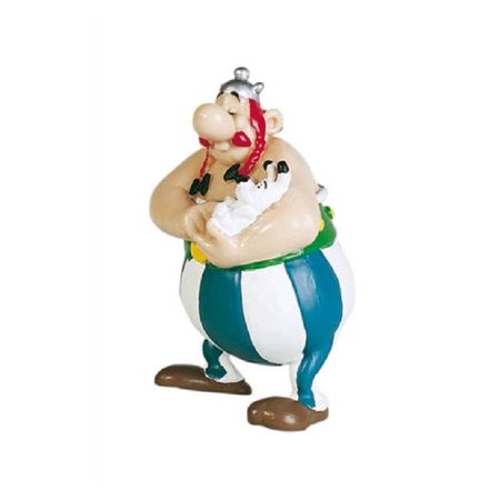 Figura plastoy asterix & obelix obelix com idefix pvc 12 cm