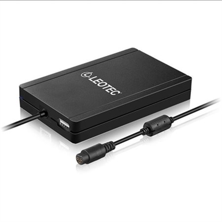 Carregador portátil automático universal Leotec 90w fino hub USB preto