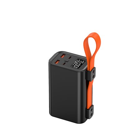 Bateria externa portátil powerbank leotec 30000 mah pd 100w carga rápida 2 saídas usb-c 2 saídas usb-a