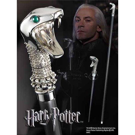 Réplica da coleção nobre harry potter lucius malfoy bengala com varinha escondida 116 cm