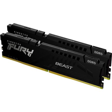 Memória ram ddr5 16gb 2 x 8gb kingston - 5200 mhz - pc5 - 41600 - fury beast rgb - cl36 - 1.25v - am5