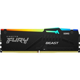 Memória RAM ddr5 8gb kingston - 5600 mhz - pc5 - 44800 - fury beast rgb - cl36 - 1.25v - am5
