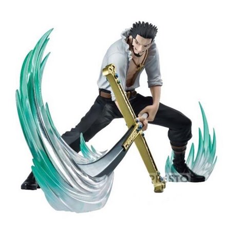 Figura banpresto uma peça dxf especial mihawk dracule 12cm