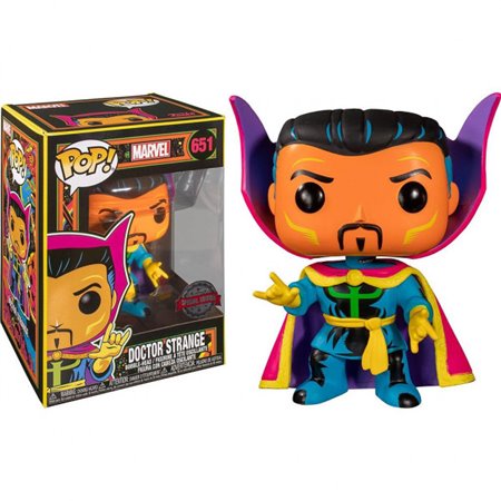 Funko Pop Marvel Black Light Doctor Strange Edição Especial Multicolor 48848