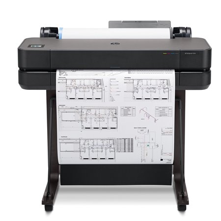 Plotter hp designjet t630 a1 24 polegadas - 2400dpi - usb - rede - wi-fi - pedestal - cortador horizontal automático