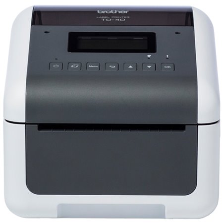 Impressora de etiquetas e tickets brother td4550dnwb direct thermal - 64mb flash ram - 256mb ram - usb 2.0 - rede - wi-fi - blue