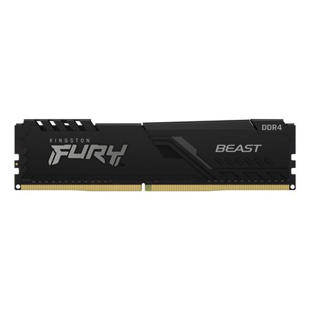 Memória ram ddr4 4gb kingston - 2666mhz - pc4 21300 - fury beast black - cl16