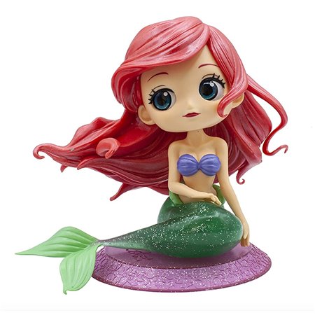 Figura banpresto q posket disney a pequena sereia glitter ariel