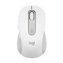 Mouse mouse logitech m650 médio óptico sem fio sem fio branco bruto