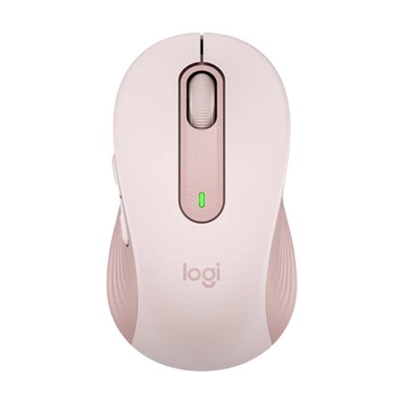 Mouse logitech m650 médio óptico sem fio sem fio rosa