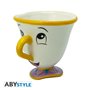 caneca 3d abystyle disney a bela e a fera - chip
