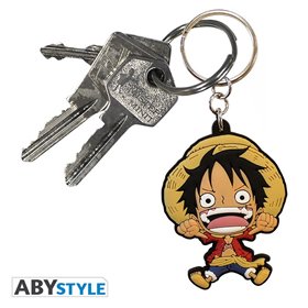 Chaveiro de PVC abystyle luffy super deformado