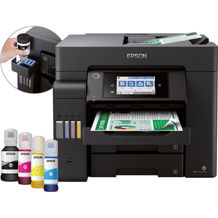 Epson ecotank et multifuncional com injeção de cores - 5800 fax - a4 - 25ppm - usb - rede - wi-fi - wi-fi direto - impressão dup