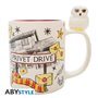 Caneca 3d abystyle harry potter hedwig & ligustro