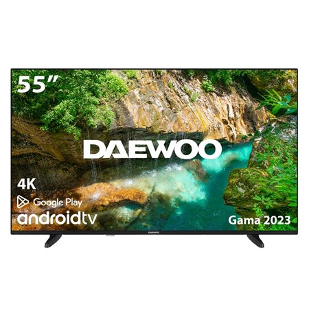 Daewoo 55 polegadas led 4k uhd tv - 55dm62ua - android smart tv - wi-fi - hdr - hlg - hdmi - usb - bluetooth - tdt2 - satélite -