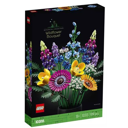 Buquê de coleção botânica Lego de flores silvestres