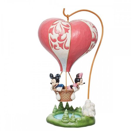 Figura decorativa disney mickey & minnie balão de ar quente