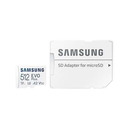 Mem Micro Sdxc 512Gb Samsung Evo Plus Branco
