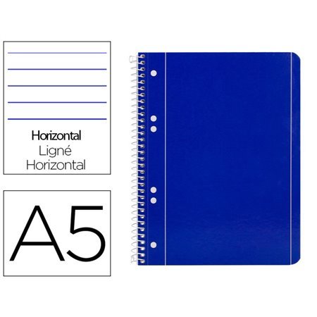 Caderno Espiral Capa Azul 80 F Din A5 Pautado
