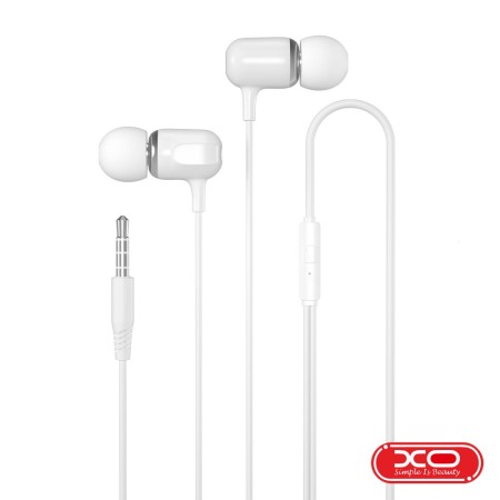 Auscultadores Stereo C/ Microfone Jack 3.5mm Branco XO