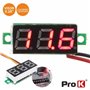 VOLTIMETRO DIGITAL LED VERMELHO 2.5V-30VDC PROK