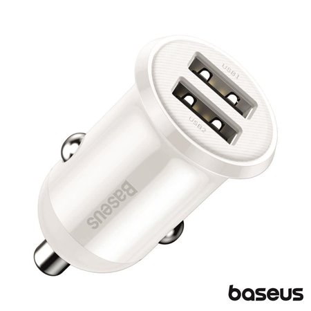 Adaptador Isqueiro 2x USB 4.8A Grain Pro BASEUS